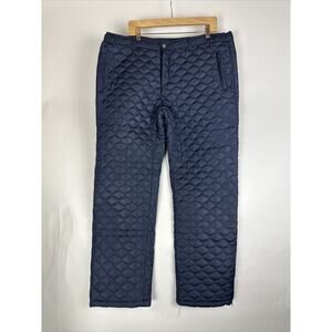 Mifland Quilted Pants - Navy Blue, Size 2XL